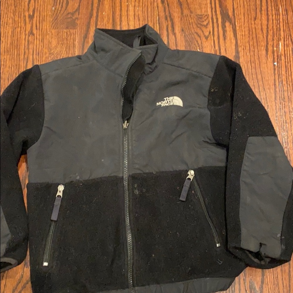 Boys north face fleece zip size small